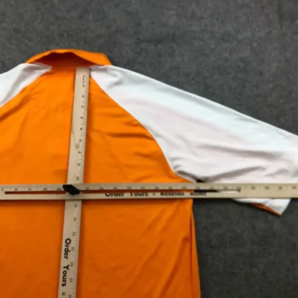 Tennessee Volunteers Polo Shirt Men Small Orange Spell Out Embroidered Logo - Picture 11 of 12